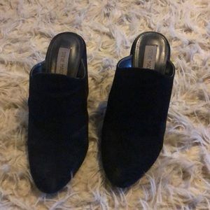 Black Steve Madden mules